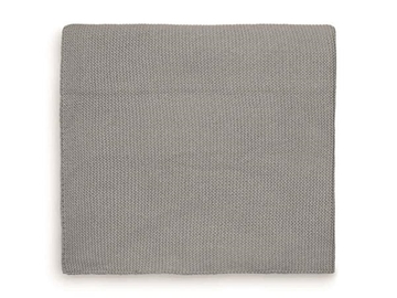 Image de Couverture basic en tricot 100 x 150 cm, gris